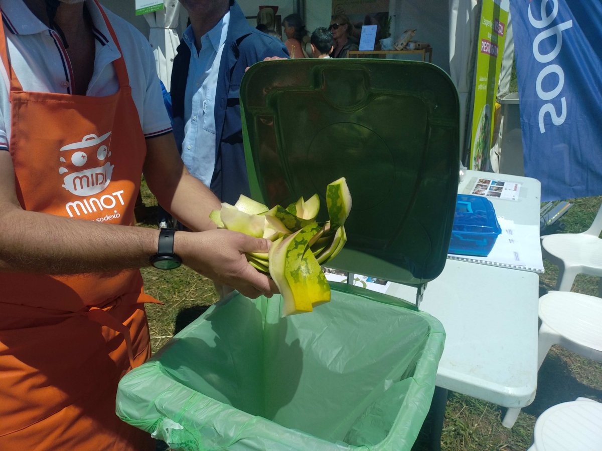 Démonstration de tri des déchets organiques