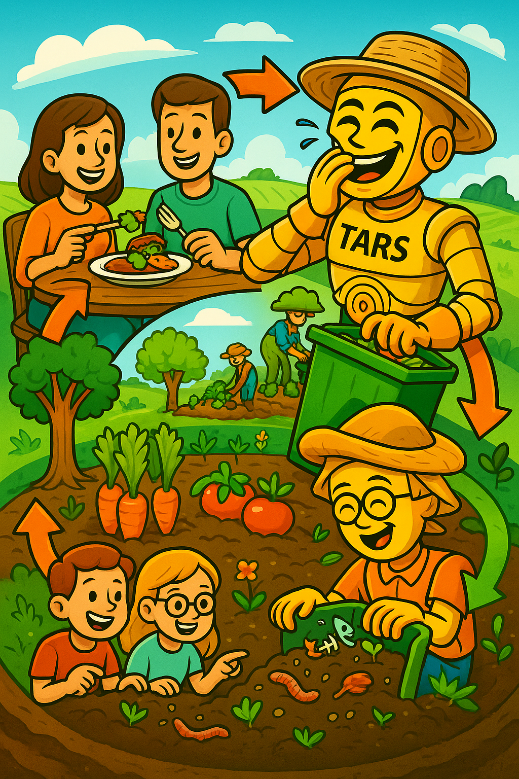TARS présente le cycle du carbone alimentaire